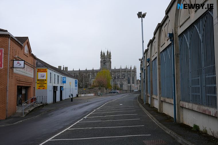 The area behind Newry Cathedral where the new Civic Centre/ Council Offices are proposed to be located. Photograph: Columba O'Hare/ Newry.ie The area behind Newry Cathedral where the new Civic Centre/ Council Offices are proposed to be located. Photograph: Columba O'Hare/ Newry.ie