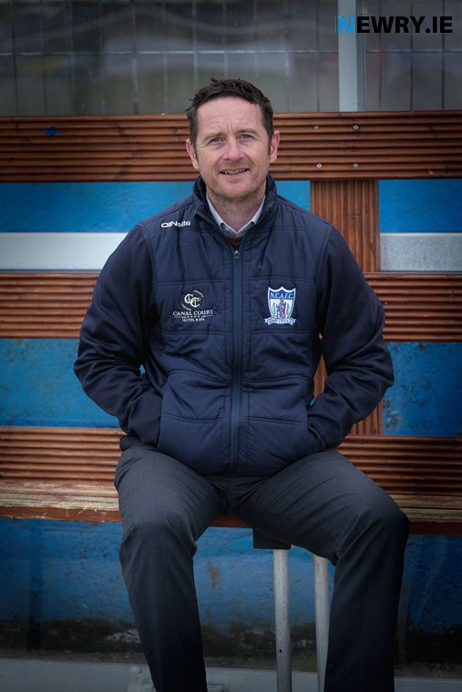 Darren Mullen, Manager, Newry City AFC. Photograph: Columba O'Hare/ Newry.ie Darren Mullen, Manager, Newry City AFC. Photograph: Columba O'Hare/ Newry.ie