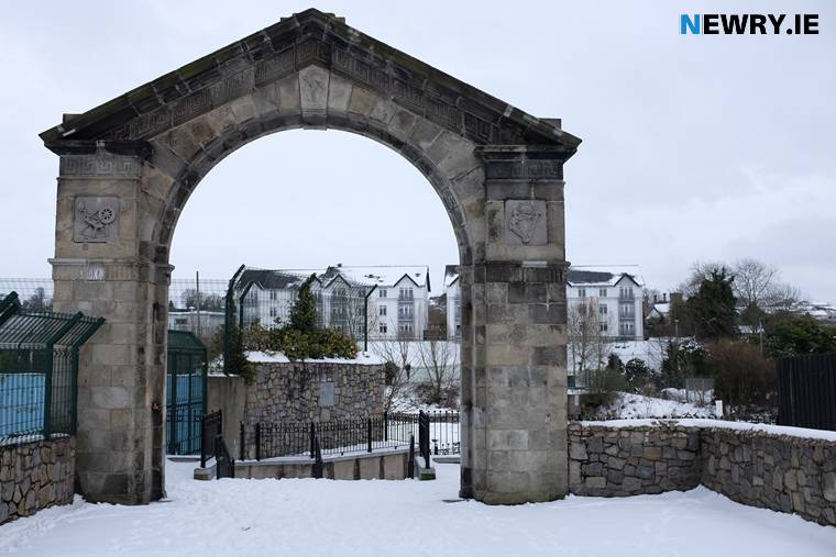 Willie Maley, the first Manager of Celtic was born in Linenhall Barracks, Newry in 1868. Pictured is a gate to the Barracks that still stands in Mourneview Park in Newry City. Photograph: Columba O'Hare/ Newry.ie Willie Maley, the first Manager of Celtic was born in Linenhall Barracks, Newry in 1868. Pictured is a gate to the Barracks that still stands in Mourneview Park in Newry City. Photograph: Columba O'Hare/ Newry.ie
