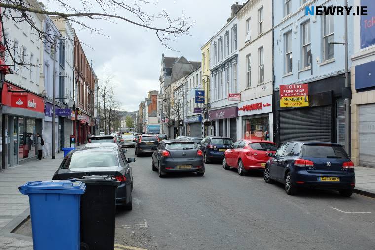 Hill Street Newry, like other towns and cities has suffered incredibly during Covid-19. Photograph: Columba O'Hare/ Newry.ie Hill Street Newry, like other towns and cities has suffered incredibly during Covid-19. Photograph: Columba O'Hare/ Newry.ie