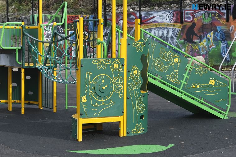 New play park infrastructure at Carlingford Park following an upgrade there in 2019. Photograph: Columba O'Hare/ Newry.ie New play park infrastructure at Carlingford Park following an upgrade there in 2019. Photograph: Columba O'Hare/ Newry.ie