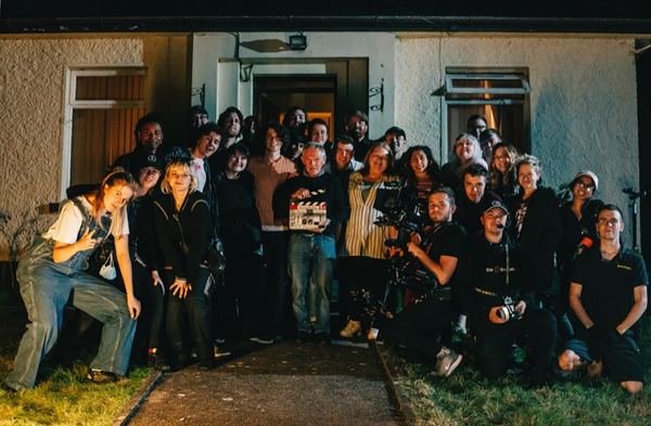 The cast and crew. Photograph: Nathan Magee