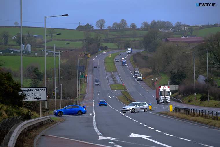 The central turn off for Loughbrickland on the A1. Photograph: Columba O'Hare/ Newry.ie The central turn off for Loughbrickland on the A1. Photograph: Columba O'Hare/ Newry.ie