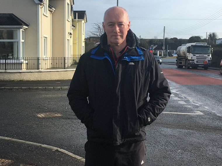 Cllr Declan Murphy at The Railings on the Camlough Road, Newry. Cllr Declan Murphy at The Railings on the Camlough Road, Newry.