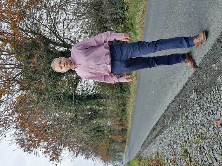 Councillor Mickey Larkin at one of the trenches. Councillor Mickey Larkin at one of the trenches.