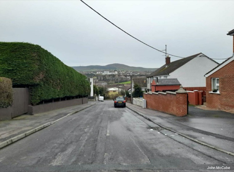 Today the former Bricky Loanan off Newry's Armagh Road. 