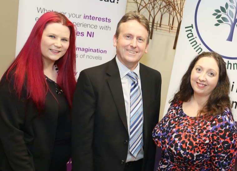 Tina Calder (Excalibur Press & The Content Club), Jim O'Hagan (CEO, Libraries NI) and Christine Watson (Training Matchmaker & Watsons Marketing) Tina Calder (Excalibur Press & The Content Club), Jim O'Hagan (CEO, Libraries NI) and Christine Watson (Training Matchmaker & Watsons Marketing)