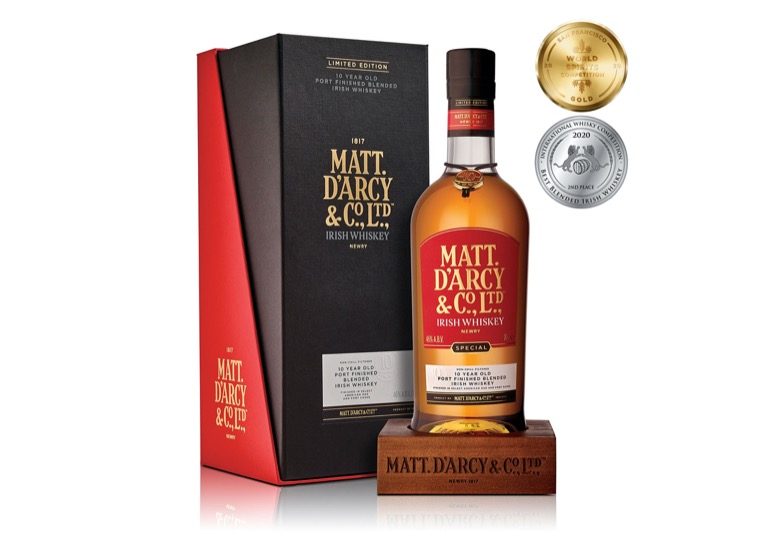 The Matt D'Arcy 10 Year Old Port Finished medal winner.