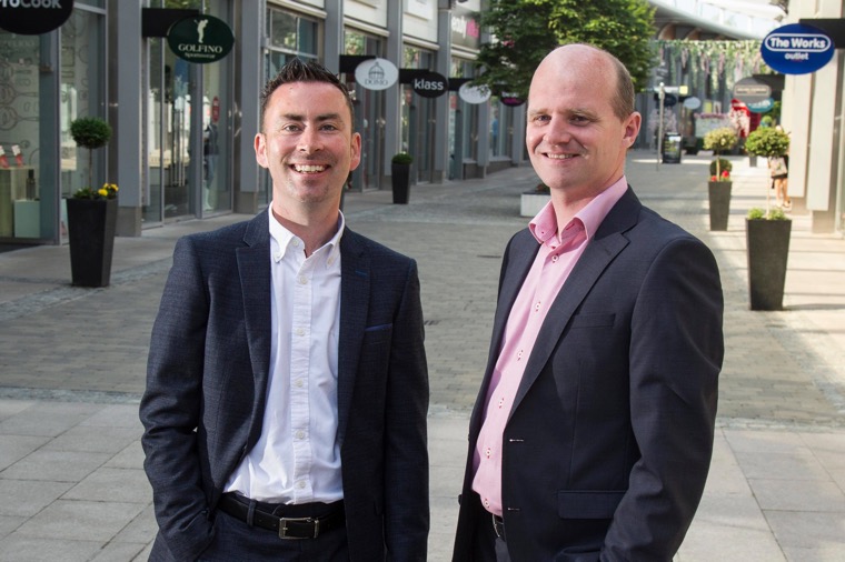 Gray Design Directors Colin Dalton and Barry Gray celebrate contract successes.