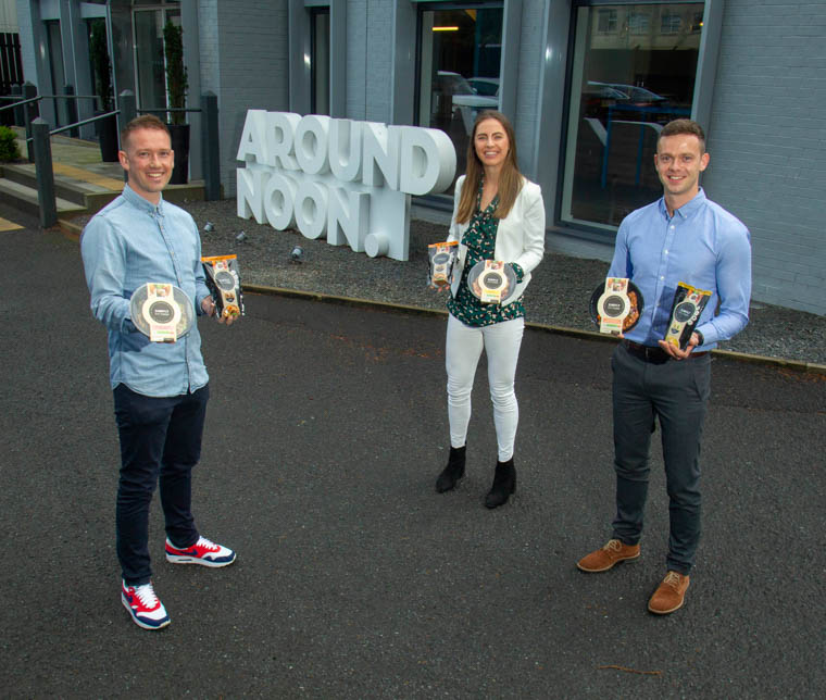 Gareth Chambers, left, CEO of Around Noon, with Evelyn Garland and Luke Judge, co-founders of Simply Fit Food announce the deal which will accelerate Simply Fit Food’s growth, with a doubling of sales within 12-months. Gareth Chambers, left, CEO of Around Noon, with Evelyn Garland and Luke Judge, co-founders of Simply Fit Food announce the deal which will accelerate Simply Fit Food’s growth, with a doubling of sales within 12-months.