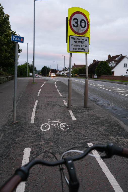 Infrastructure for cyclists in Newry City leaves a lot to be desired. Photograph: Columba O'Hare/ Newry.ie Infrastructure for cyclists in Newry City leaves a lot to be desired. Photograph: Columba O'Hare/ Newry.ie