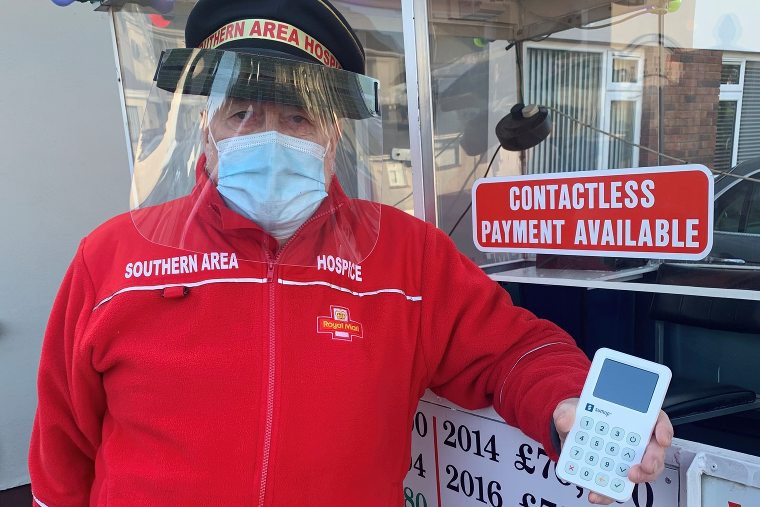 All geared up and ready to go. John Dalzell prepares for his 29th Hospice Sit Out