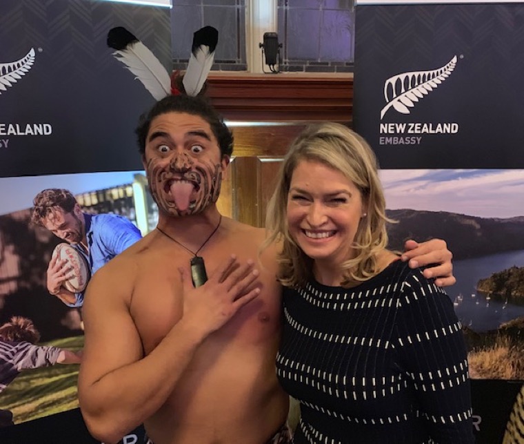 A taste of home when Newcastle, Co Down based Kiwi entrepreneur Gabrielle Burns headed to Dublin for the opening of New Zealand's new embassy to the Irish Republic. A taste of home when Newcastle, Co Down based Kiwi entrepreneur Gabrielle Burns headed to Dublin for the opening of New Zealand's new embassy to the Irish Republic.