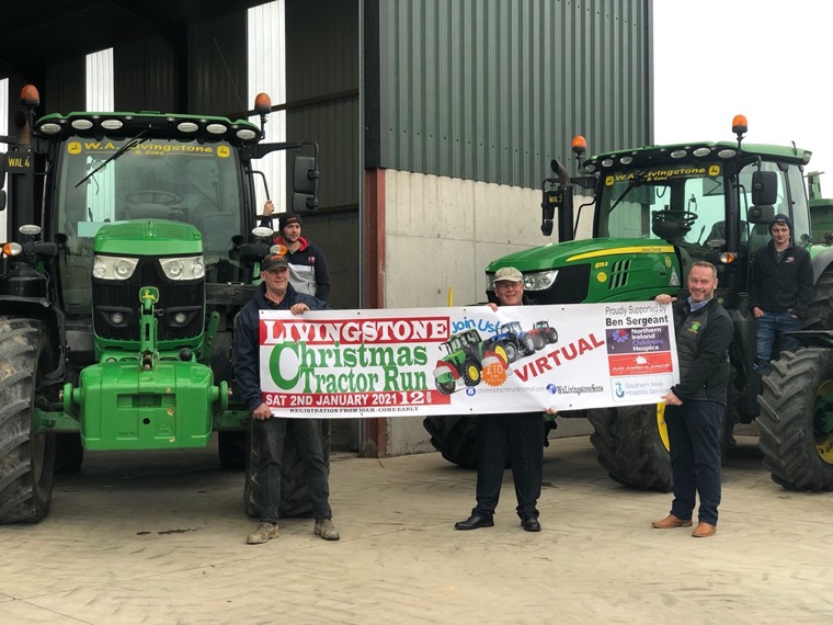 : Issuing a final reminder to get your entry in for the Online Virtual Livingstone Christmas Tractor Run which is taking place online this year on Saturday 2nd January 2021 are (front row L-R) Stanley Livingstone, David Livingstone, Cedric Livingstone, (back row L-R) Alexander Livingstone and Kyle Livingstone. Entries should be submitted by 30th December 2020. : Issuing a final reminder to get your entry in for the Online Virtual Livingstone Christmas Tractor Run which is taking place online this year on Saturday 2nd January 2021 are (front row L-R) Stanley Livingstone, David Livingstone, Cedric Livingstone, (back row L-R) Alexander Livingstone and Kyle Livingstone. Entries should be submitted by 30th December 2020.