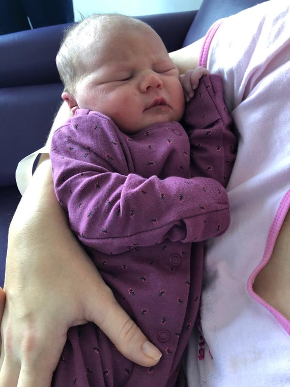 Baby girl Wroblewska, the 1000th baby born in Daisy Hill Hospital Midwifery Led Unit Baby girl Wroblewska, the 1000th baby born in Daisy Hill Hospital Midwifery Led Unit