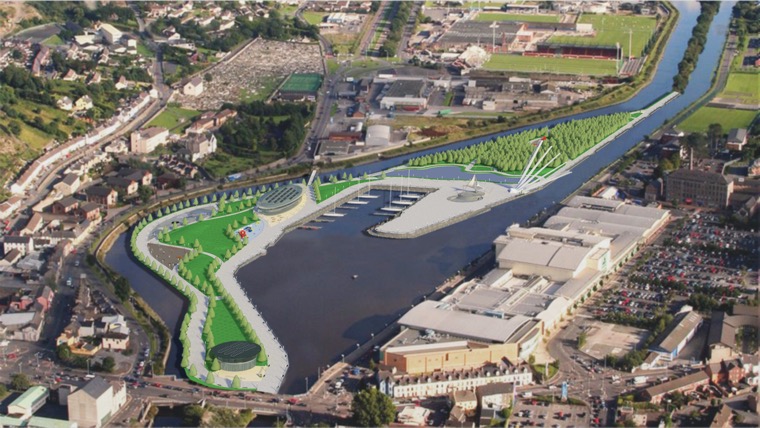 An aerial view of what the new park at the Albert Basin could look like. An aerial view of what the new park at the Albert Basin could look like.
