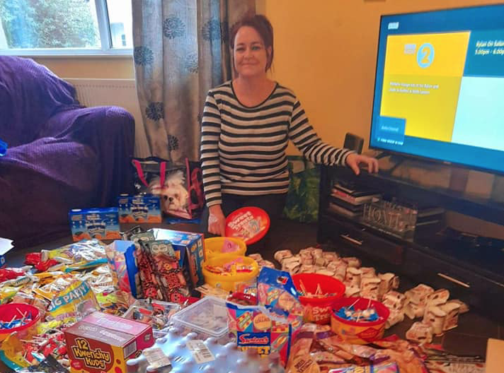 Aisling Campbell gets items ready for the Drumgullion Ave Spook Shack. Aisling Campbell gets items ready for the Drumgullion Ave Spook Shack.
