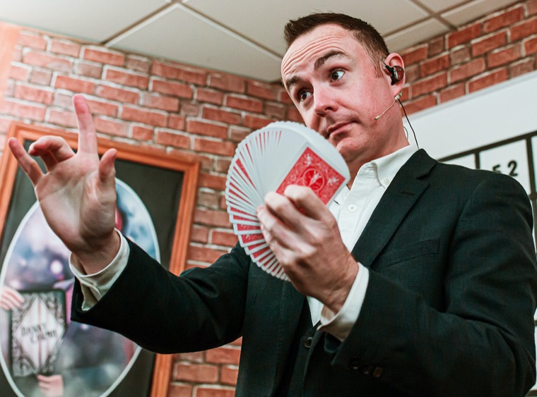Armagh magician Caolan McBride in Cahoots NI show The University of Wonder and Imagination Armagh magician Caolan McBride in Cahoots NI show The University of Wonder and Imagination