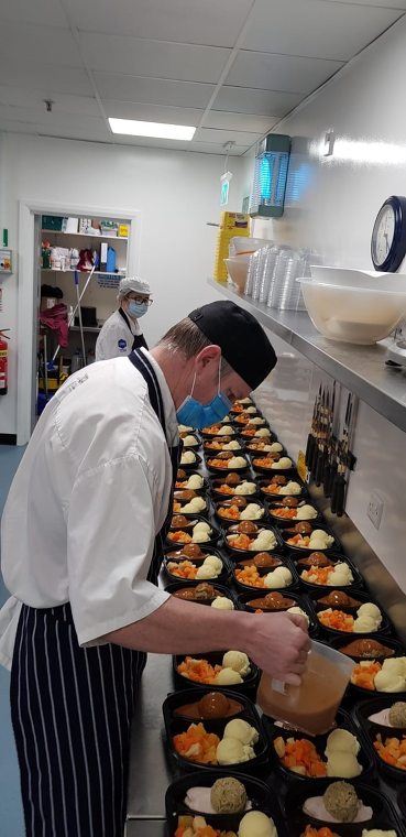 Norbrook Laboratories Ltd Stephen Brothers preparing meals for the community Norbrook Laboratories Ltd Stephen Brothers preparing meals for the community