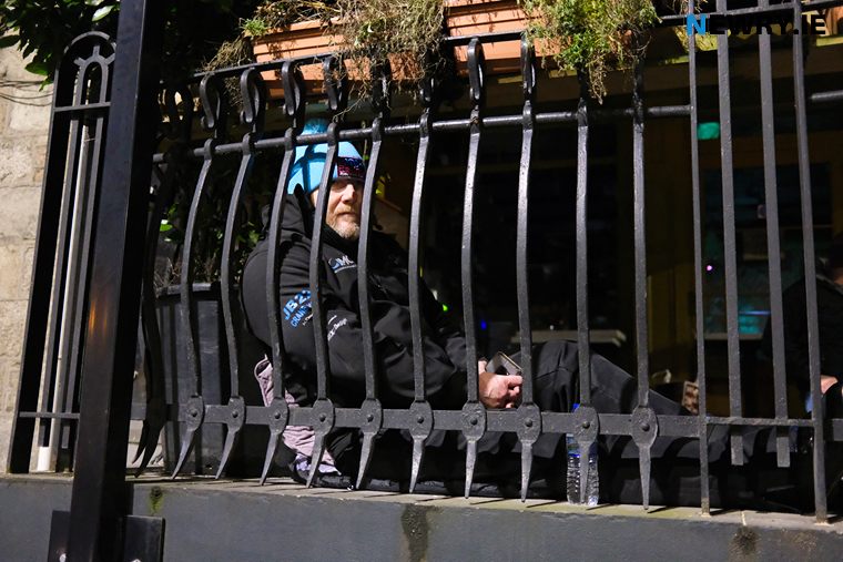 Ernie Campbell sleeping rough to raise awareness of homelessness in Ireland. Photograph: Columba O'Hare/ Newry.ie Ernie Campbell sleeping rough to raise awareness of homelessness in Ireland. Photograph: Columba O'Hare/ Newry.ie