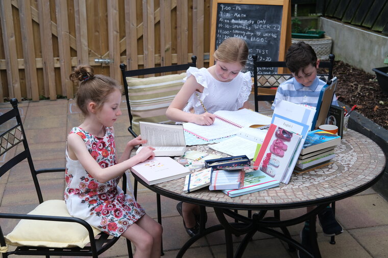 Home Schooling is back again following this evenings announcement from Education Minister, Peter Weir. Photograph: Columba O'Hare Home Schooling is back again following this evenings announcement from Education Minister, Peter Weir. Photograph: Columba O'Hare
