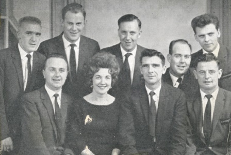 The Clippertones pictured in the late 1950s. Back: Jim Bann, Seamus McParland, Luke Bryne and Seamus Mulligan. Front: Brendan Hughes, Angela O’Reilly, Jim Hughes, Mickey Doran and Joe Dean. Newry and Mourne Museum Collection The Clippertones pictured in the late 1950s. Back: Jim Bann, Seamus McParland, Luke Bryne and Seamus Mulligan. Front: Brendan Hughes, Angela O’Reilly, Jim Hughes, Mickey Doran and Joe Dean. Newry and Mourne Museum Collection
