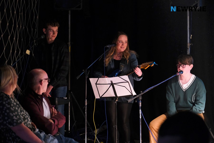 Some of the musician on stage at the alternative fashion show. Photograph: Columba O'Hare/ Newry.ie  