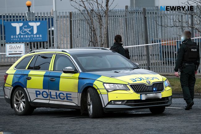 Police on the scene of the shooting. Photograph: Columba O'Hare Police on the scene of the shooting. Photograph: Columba O'Hare