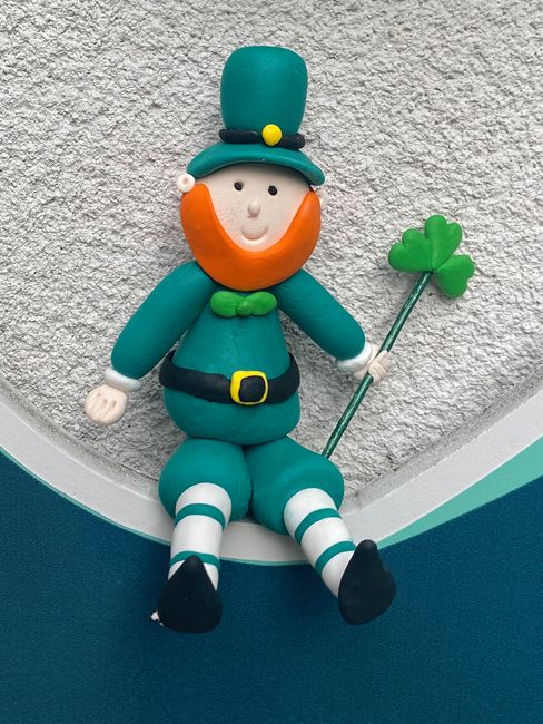 The finished JumpingClay Leprechaun. The finished JumpingClay Leprechaun.
