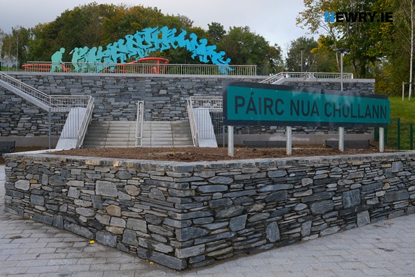 The entrance to Páirc Nua Chollann. The entrance to Páirc Nua Chollann.