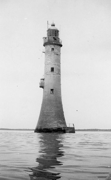 The Haulbowline lighthouse (pictured c.1952) introduced to the townland at least three lightkeepers and their families. In 1901 the lightkeepers and their families accounted for eleven percent of the population. The lighthouse became fully automated in 1965. Newry and Mourne Museum Collection The Haulbowline lighthouse (pictured c.1952) introduced to the townland at least three lightkeepers and their families. In 1901 the lightkeepers and their families accounted for eleven percent of the population. The lighthouse became fully automated in 1965. Newry and Mourne Museum Collection