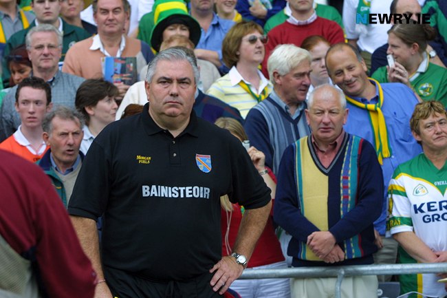 Joe Kernan is a picture of concentration before the final started. Photograph: Columba O'Hare/ Newry.ie Joe Kernan is a picture of concentration before the final started. Photograph: Columba O'Hare/ Newry.ie