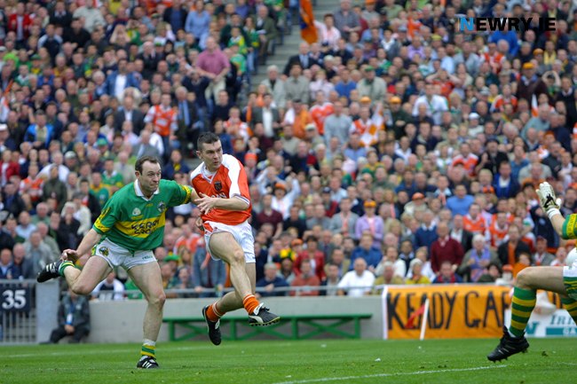 That all important Oisin McConville goal. Photograph: Columba O'Hare/ Newry.ie That all important Oisin McConville goal. Photograph: Columba O'Hare/ Newry.ie