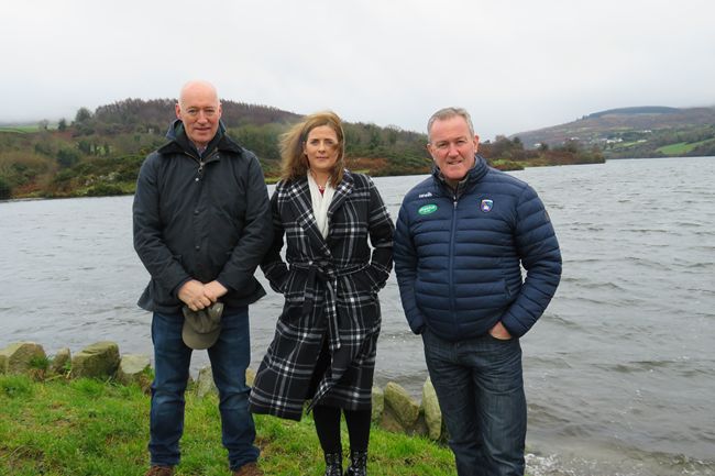Slieve Gullion Councillors, Cllr Declan Murphy and Cllr Oonagh Magennis with Conor Murphy MLA.
