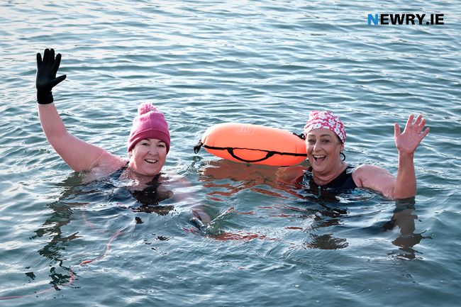 Gillian Fitzpatrick and Caroline Anderson at Sandy Bottom, Warrenpoint. Photograph: Columba O'Hare Gillian Fitzpatrick and Caroline Anderson at Sandy Bottom, Warrenpoint. Photograph: Columba O'Hare