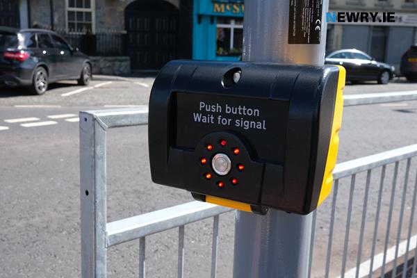 One of the waist level boxes at the new crossings. Photograph: Columba O'Hare/ Newry.ie 