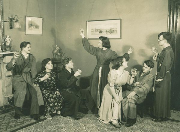 Members of the Newpoint Players pictured rehearsing one of their productions with pupils from Mourne Grange School. Newry & Mourne Museum Collection Members of the Newpoint Players pictured rehearsing one of their productions with pupils from Mourne Grange School. Newry & Mourne Museum Collection