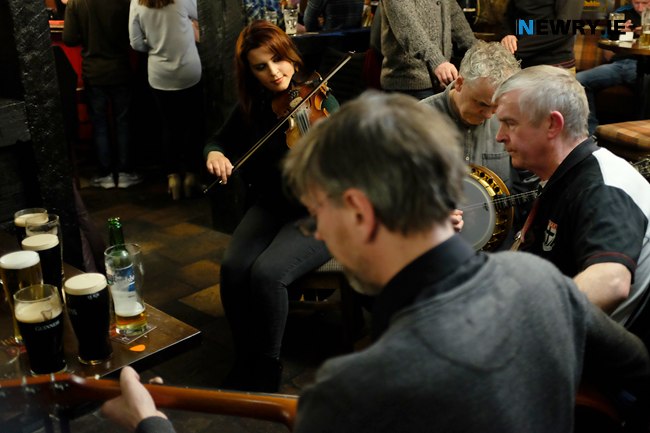 Trad sessions and pints won't be hard to find in Newry on St Patrick's Day. Photograph: Columba O'Hare Trad sessions and pints won't be hard to find in Newry on St Patrick's Day. Photograph: Columba O'Hare