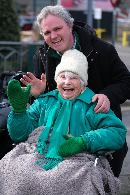 Enjoying the fun in Newry on St Patrick's Day. Enjoying the fun in Newry on St Patrick's Day.