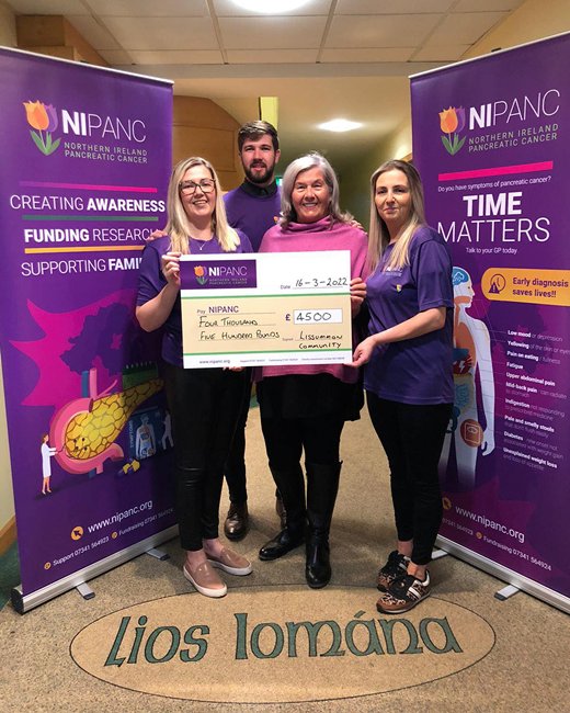 – Pictured are the McCaffery family from left Victoria, Michael, Dee and Rachel from Lissummon at the cheque presentation to NIPANC. – Pictured are the McCaffery family from left Victoria, Michael, Dee and Rachel from Lissummon at the cheque presentation to NIPANC.