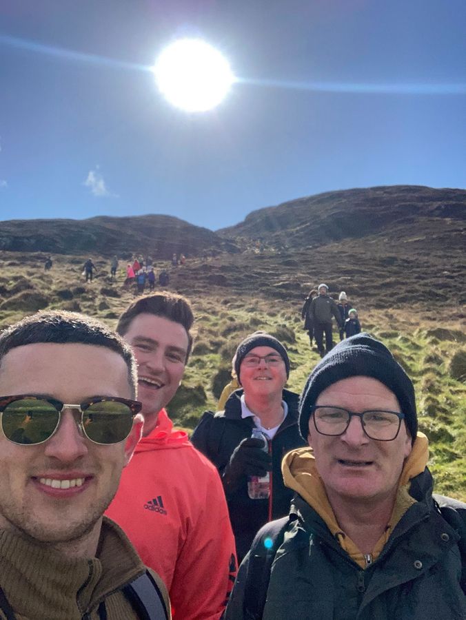 Climbing Camlough Mountain for Donna. Climbing Camlough Mountain for Donna.