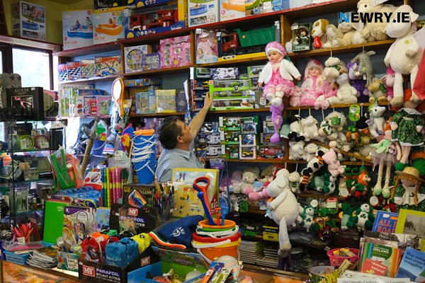 Patrick Mulligan checks the stock. Photograph: Columba O'Hare/ Newry.ie Patrick Mulligan checks the stock. Photograph: Columba O'Hare/ Newry.ie