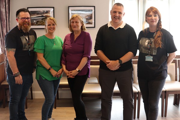 Celebrating success. Included from left: Paul Torley, SRC course lecturer, Therese McCaul, Lenore Byrne, Kevin McGeough, successful graduates of the course and Dr Liz Finnigan, SRC Course Director. 