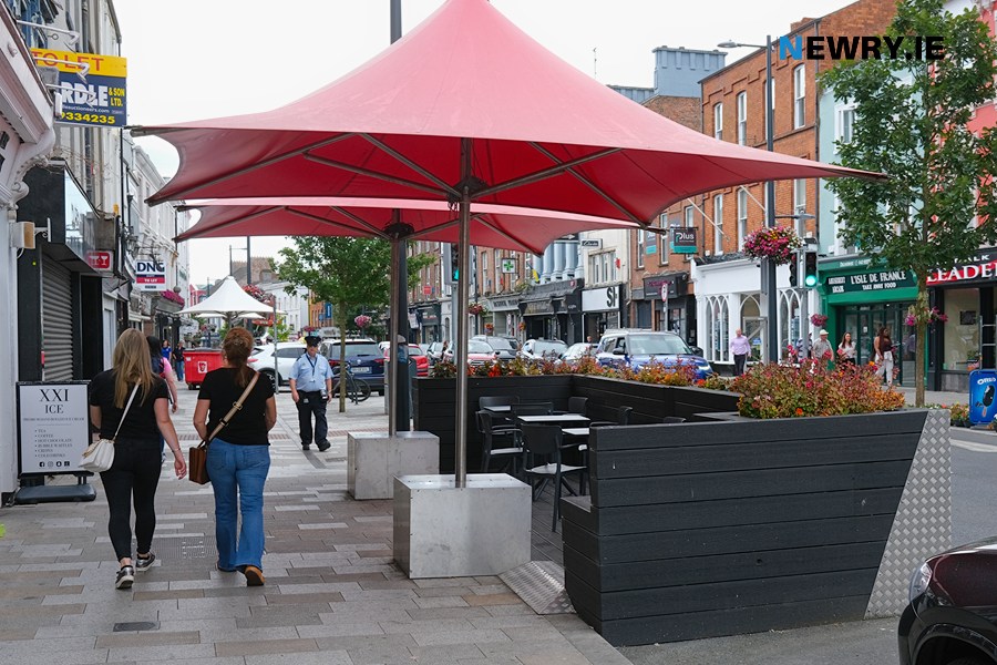A Parklet at Clanbrassil Street in Dundalk. Photograph: Columba O'Hare/ Newry.ie 