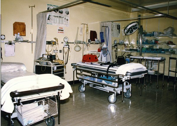 The Accident and Emergency Unit (then known as Casualty) at Daisy Hill Hospital in the 1980s. © John Davis