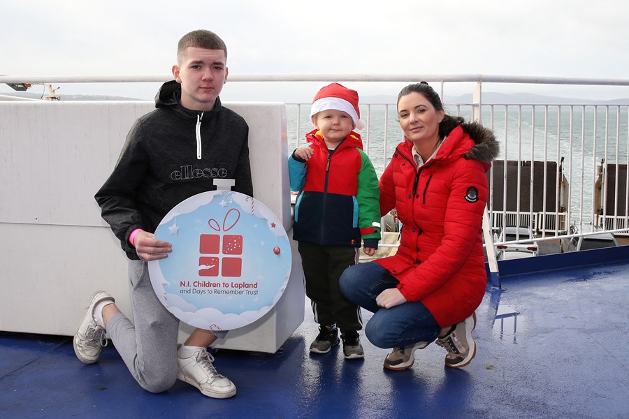 Dylan, Deborah and Shea Kelly from Warrenpoint