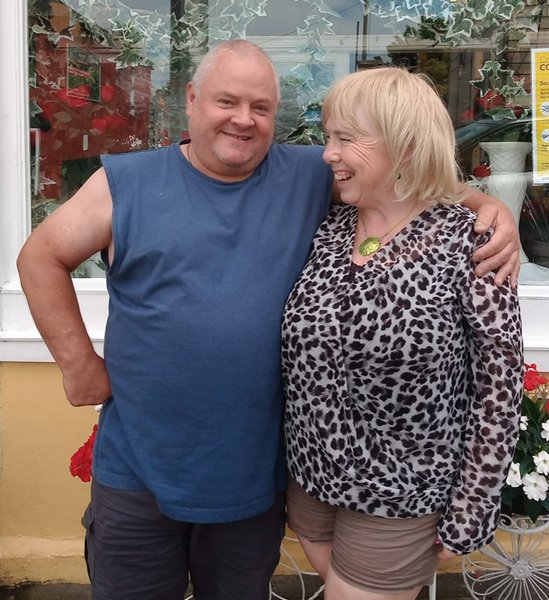 Tony and Ann Blair in Skerries in 2020.