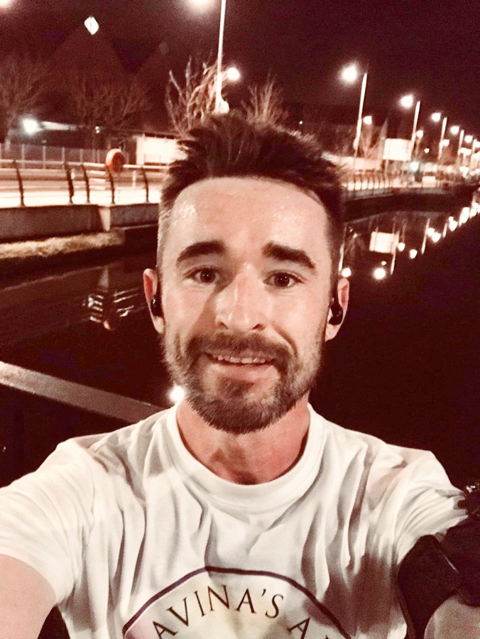 Barry Bannon on one of his morning runs around Newry.