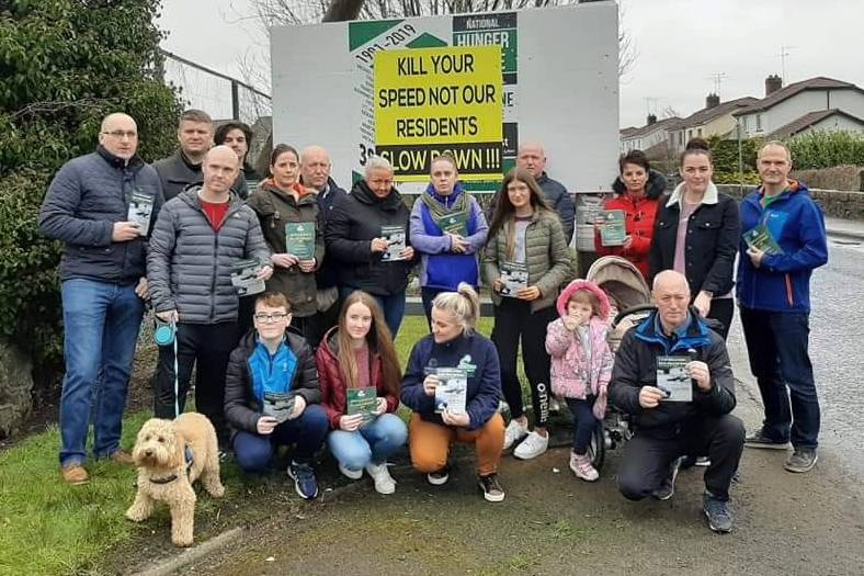 Cllr Magennis pictured with campaigners.
