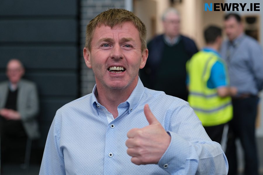 Cllr Malone on the day of his election to Newry, Mourne and Down District Council 3 May 2019. Photograph: Columba O'Hare/ Newry.ie 